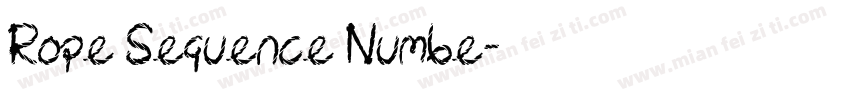 Rope Sequence Numbe字体转换